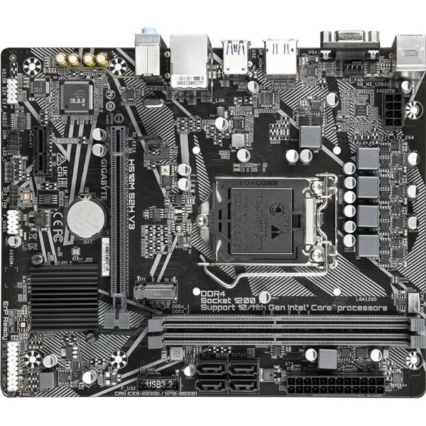 Материнская плата Gigabyte H510M S2H V3 2.0 LGA 1200, Intel Q470, mATX, Ret